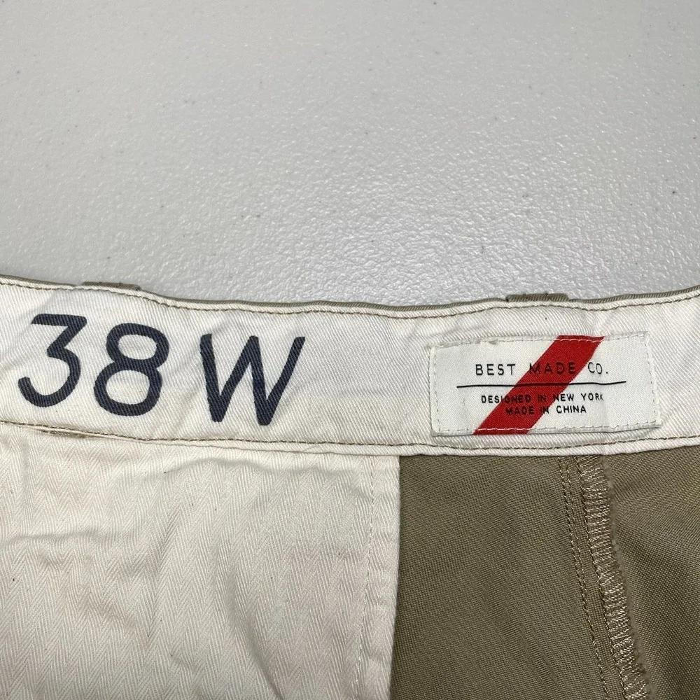 Best Made Co Pants 38 (39x30) Flat Front Cotton Twill Chino Khaki Normcore